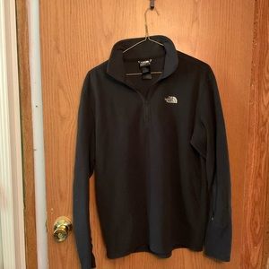 The North Face Fleece Black 1/4 Zip Pullover Unisex Size S